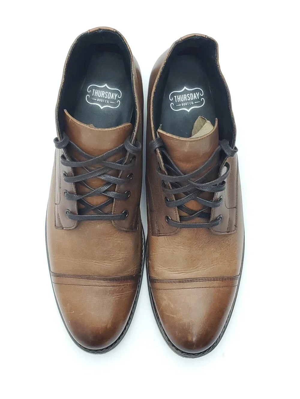 Thursday Boot Cadet Cap Toe Leather Boots Walnut/Brown Men’s Handcrafted Size 11